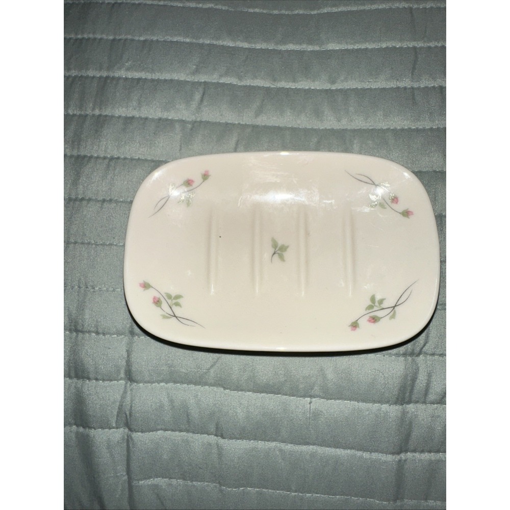 LENOX Ivory Rose Manor Rectangular Soap Dish